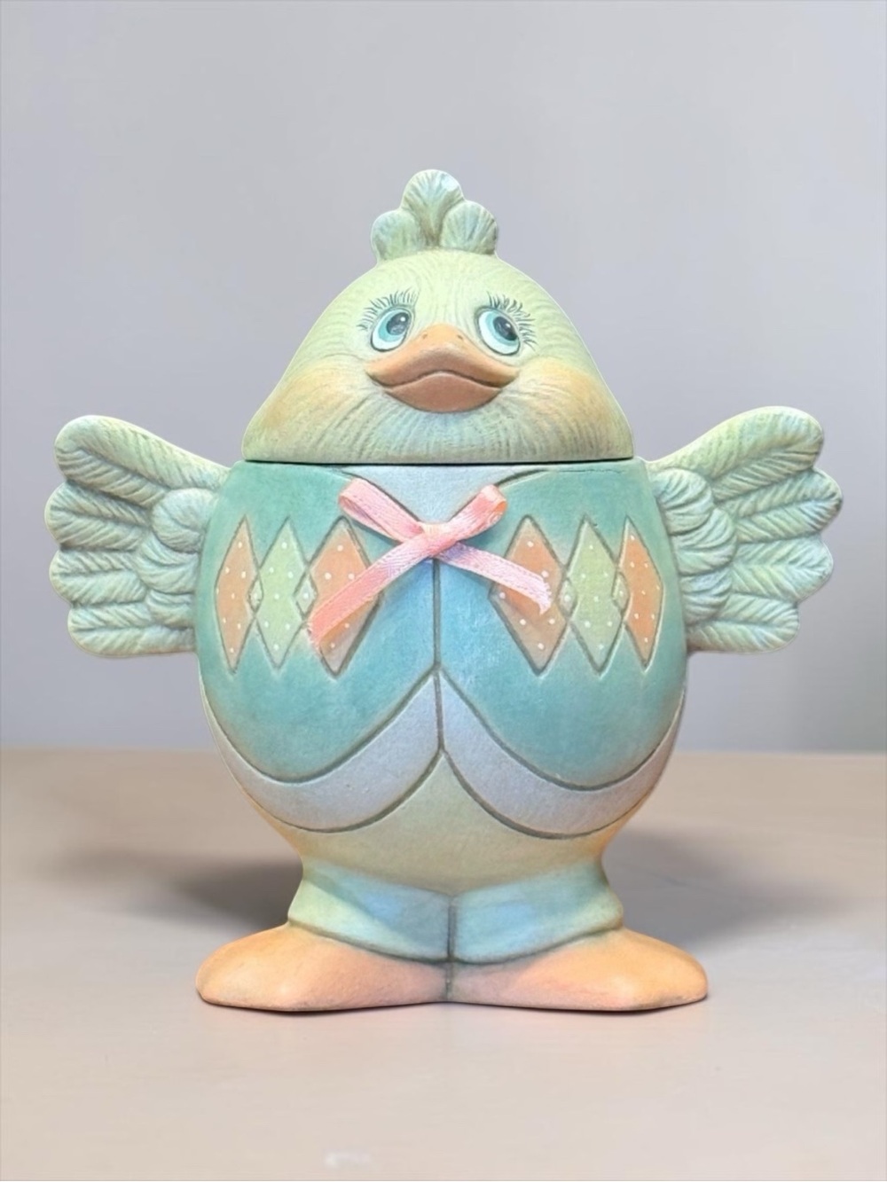 Easter Egg Chick Trinket Box